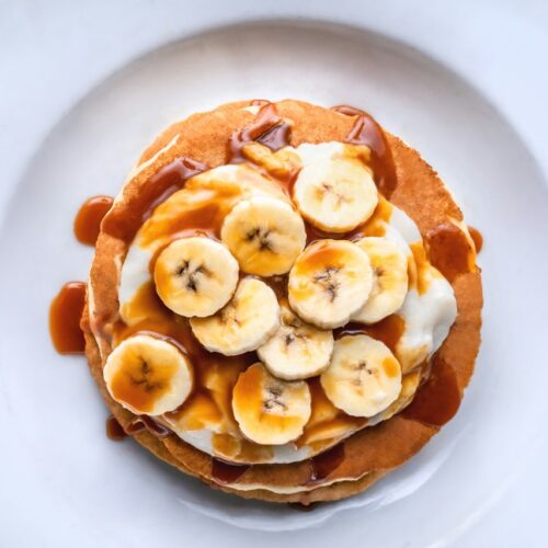 Receita de panqueca de banana sem ovo